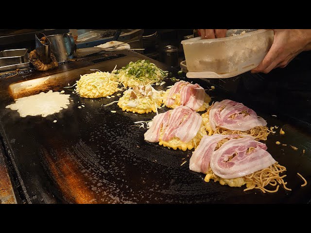 Yakisoba, Okonomiyaki Master Cooking Skill! - Japanese street food