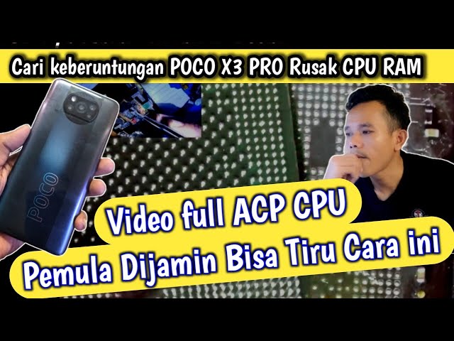 VIDEO FULL ACP CPU POCO X3PRO TANPA EDIT‼️ DIJAMIN BISA NIRU DENGAN ADANYA  VIDEO INI