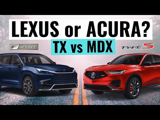 2024 Acura MDX VS Lexus TX Comparison Review || Reliable Midsize Luxury SUVs