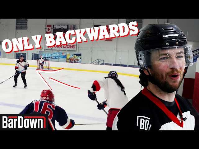 ONLY PASSING BACKWARD FOR AN ENTIRE HOCKEY GAME (PLUS MILK PUNISHMENT)