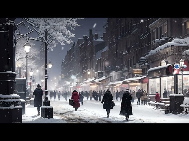 Winter Lofi Mixes 🎧 Chilled Winter Street | relax, chill, study