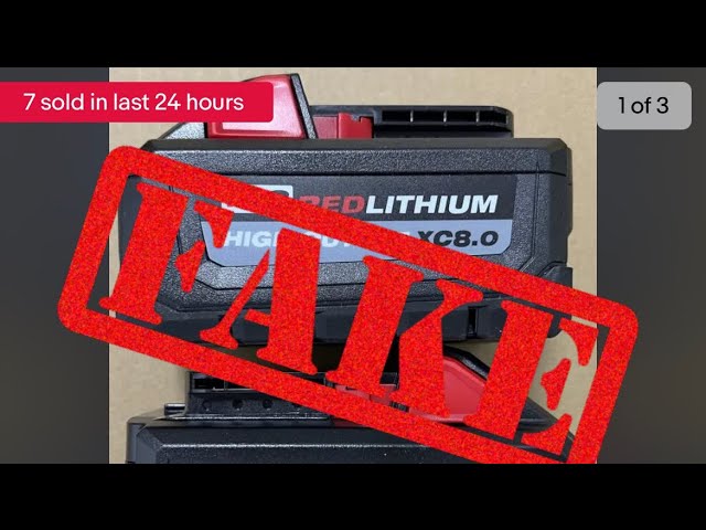 Fake Milwaukee Batteries (Save yourself)