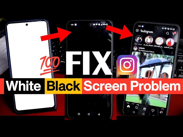 How To Fix Instagram White screen problem | instagram not opening White screen & Black screen 101%