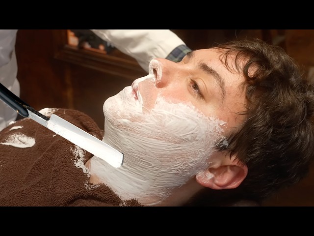 Old-School New York Hot Lather Shave with Straight Razor