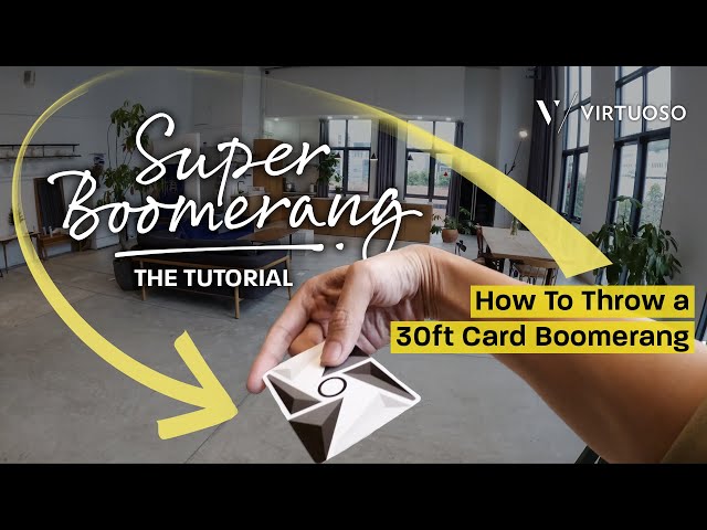 How to Throw a 30ft CARD BOOMERANG (Using “Airbending”) | Super Boomerang | Cardistry by Virtuoso
