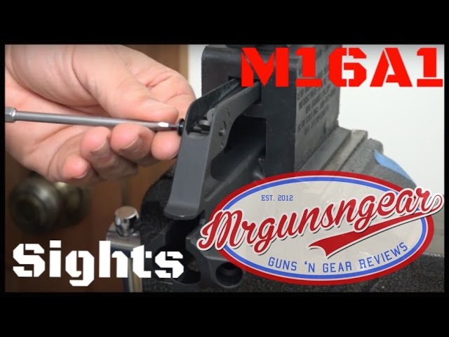 How To Install An AR-15 M16A1 Rear Sight (HD)