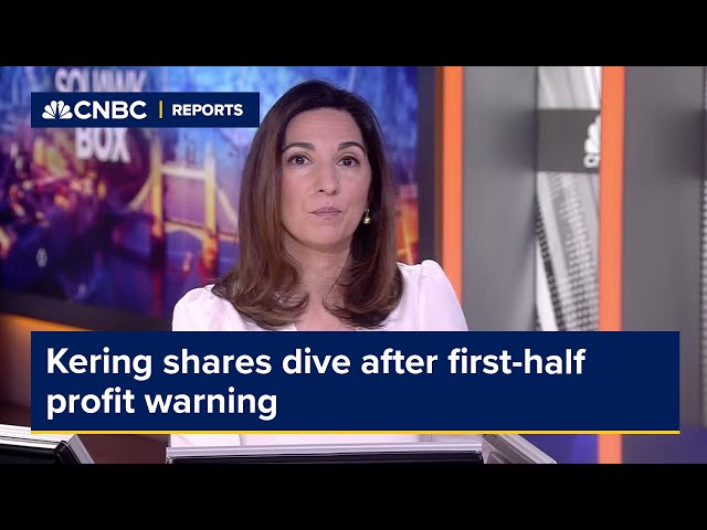 Kering shares dive after first-half profit warning