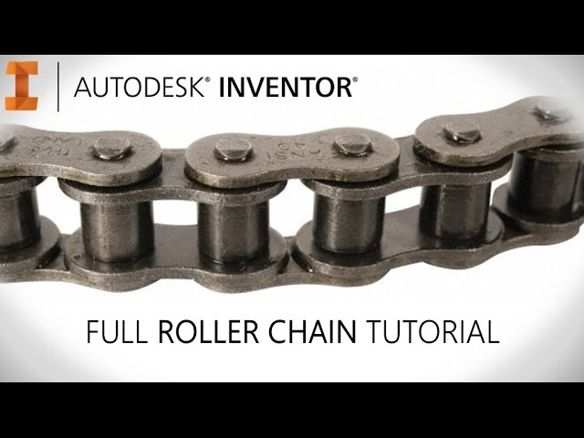 Full 3D chain tutorial with real time movement | Autodesk Inventor