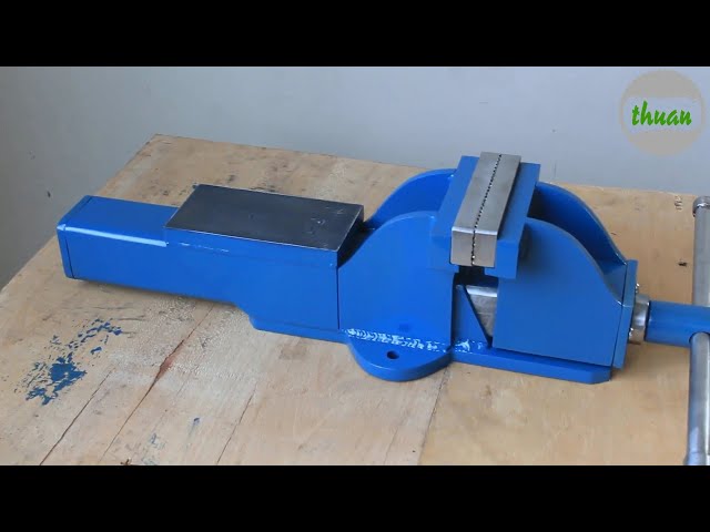 How to make a strong metal vise at home - very easy to make a bench vise