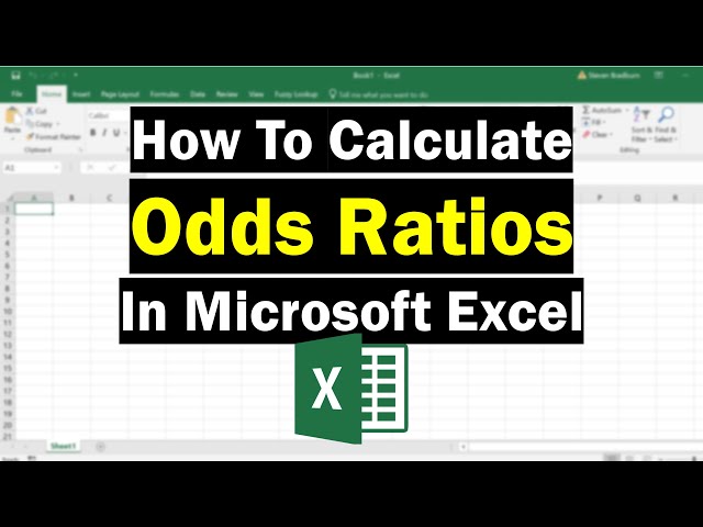 How To Calculate Odds Ratio & 95% Confidence Intervals In Excel