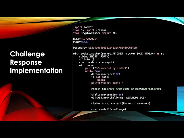Challenge Response Python Implementation
