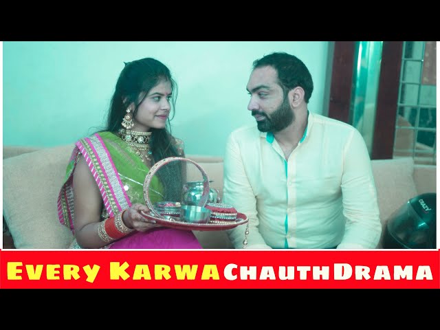 Every Karwa Chauth Drama | Husband vs Wife | करवाचौथ Special | funny video 2019 | Neeraj Beniwal
