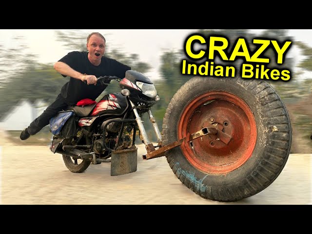 ✅Crazy MOTORCYCLES of India ☠️ Fierce homemade products ☢️ BED on wheels and motos with huge wheels)