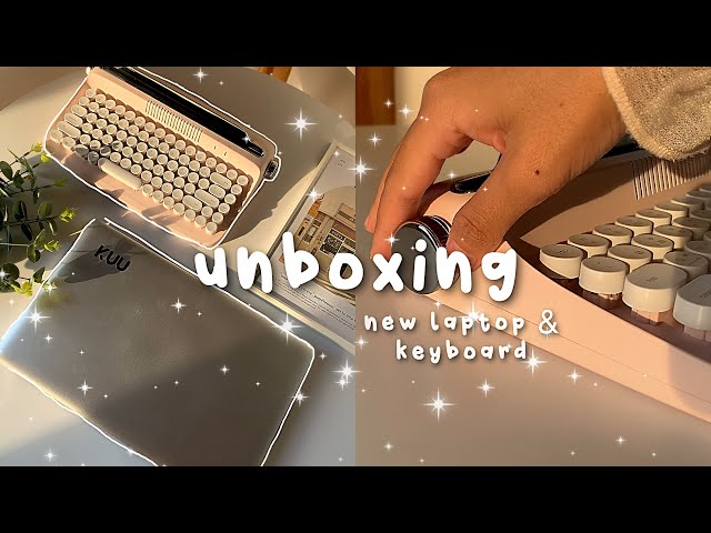 Unboxing new laptop and keyboard, KUU A8S Pro | yunzii actto b303