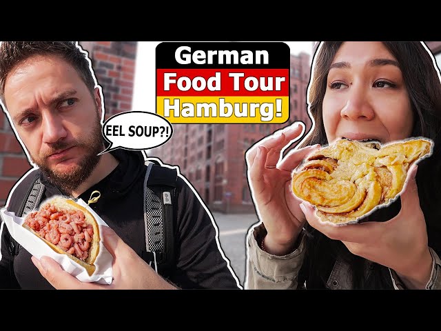 GERMAN FOOD TOUR - HAMBURG!! (Street Food, Fancy Fish & Weird Northern Dishes)