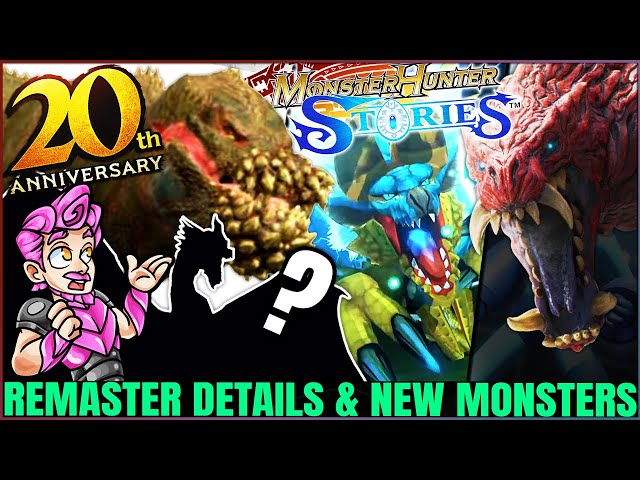 New Monster Hunter Stories Remaster Details - 4 New Now Monsters & Weapon Reveal - 20th Anniversary!