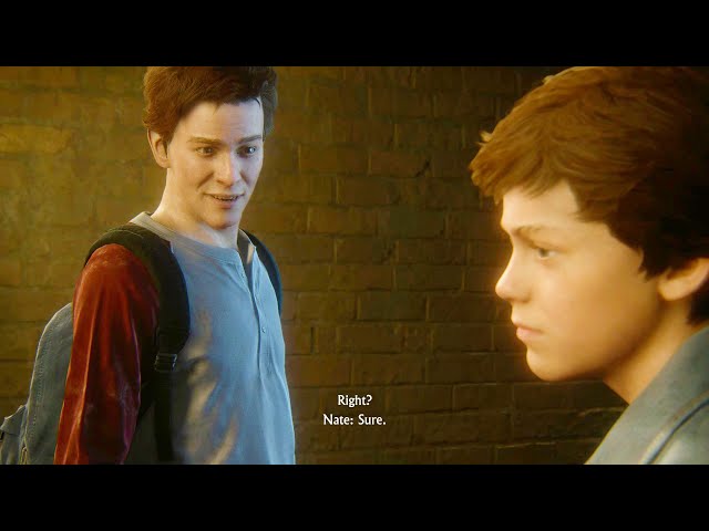 Young Nathan Drake's Escape from the Catholic Orphanage Scene 4K Ultra HD