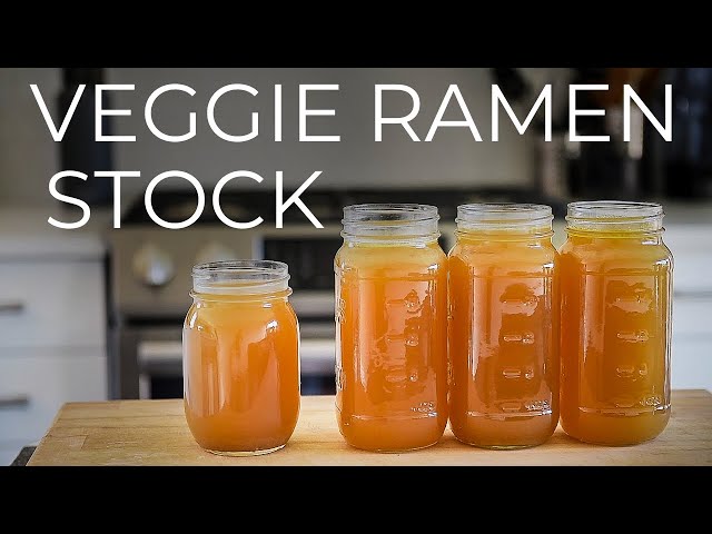 Vegan Ramen Broth | Veggie Stock Recipe | Base for Ramen Noodles!