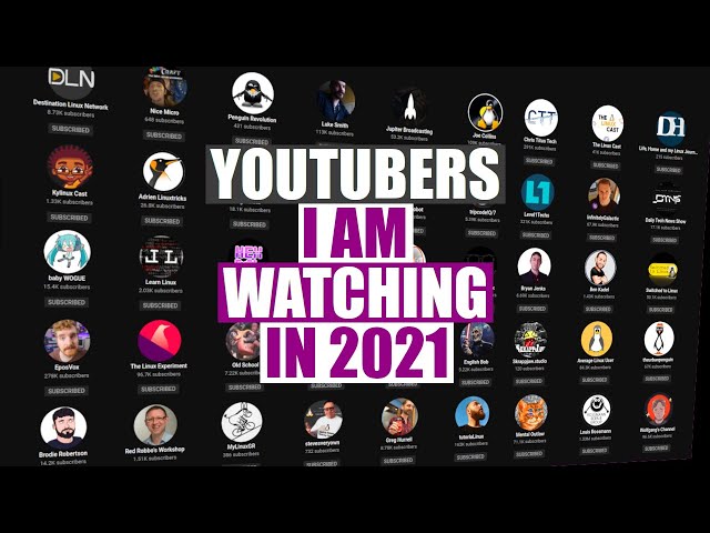 YouTube Channels I've Enjoyed Watching In 2021