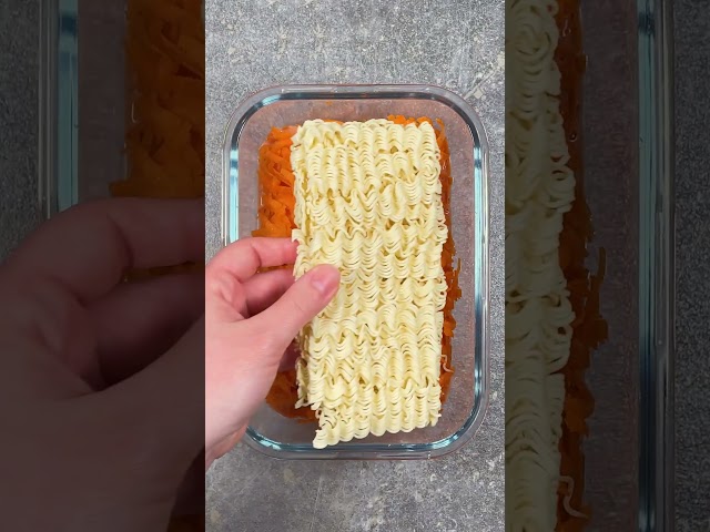 Ramen lasagne - oven recipe