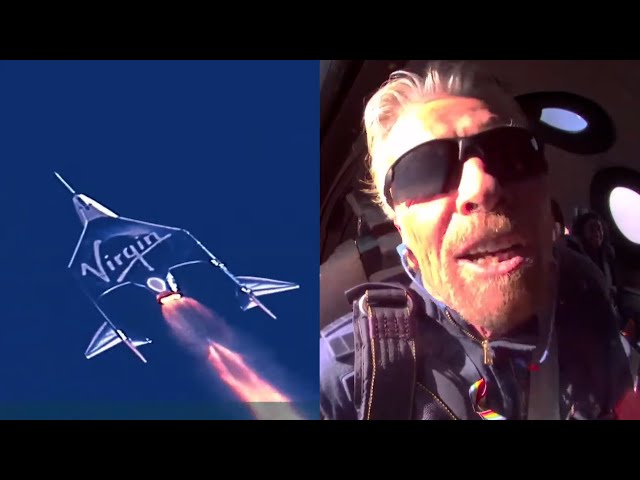 Watch Richard Branson fly to space (Virgin Galactic Unity22 supercut)