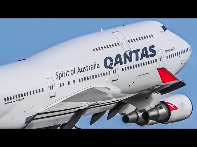 28 BOEING 747 LANDINGS & TAKEOFFS | Melbourne Airport Plane Spotting