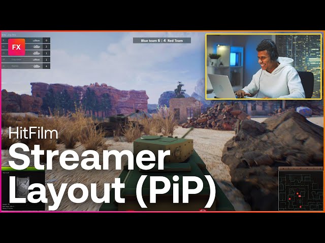 How to make a streamer layout in HitFilm | Gaming Video Essentials