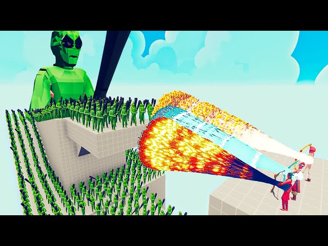 100x ALIEN + 2x GIANT vs 3x EVERY GOD - Totally Accurate Battle Simulator TABS