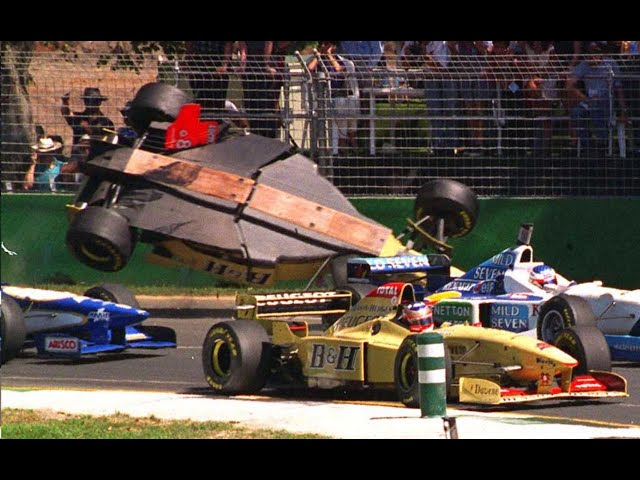 Top 10 F1 crashes of the 1996 season