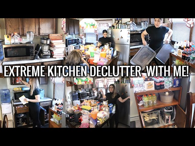 Most Extreme Kitchen Declutter With Me PT2 | Decluttering Years Of Stuff | Let's Do This!!!