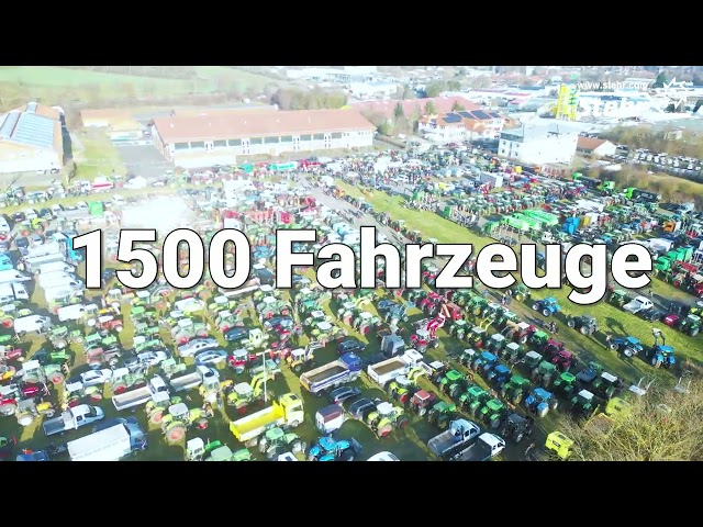 Demonstration mit 1500 Fahrzeugen in Alsfeld