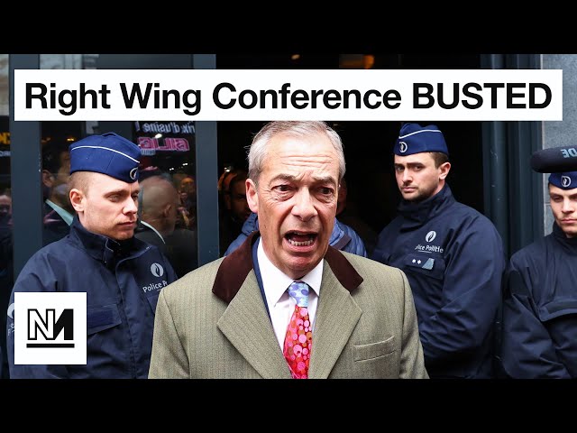Farage SHUT DOWN By Brussels Police