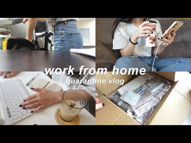 work from home week | quarantine daily vlog 🏠