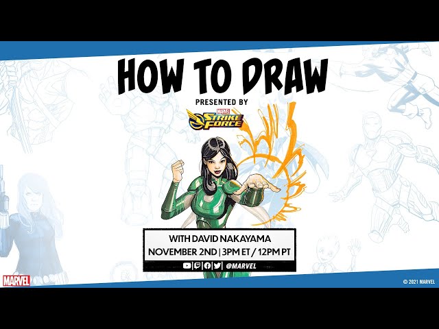 How to Draw LIVE: Inspired by Marvel Studios' Eternals!