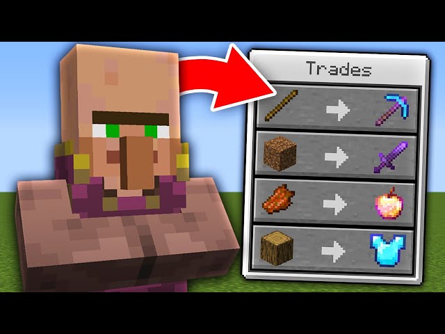 Minecraft, But Villagers Trade OP Items...