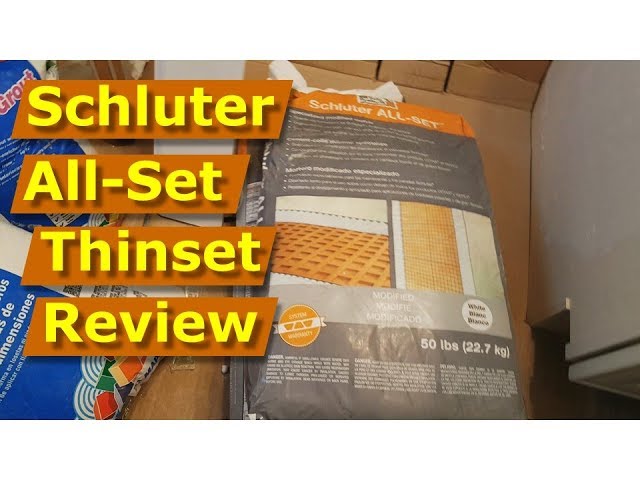 Review Schluter Allset Thinset Tile Mortar Schluter Kerdi Shower Walls
