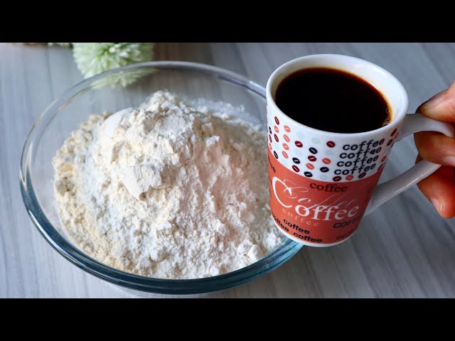 💯 Only Coffee and Flour.❗ The Result is Amazing and Delicious. 😱