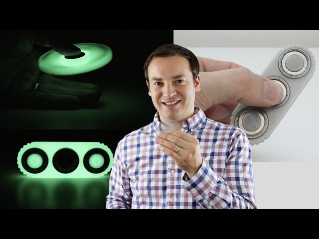 Fidget Spinner - 3D Printed Glow in the Dark Fidgeting Fun