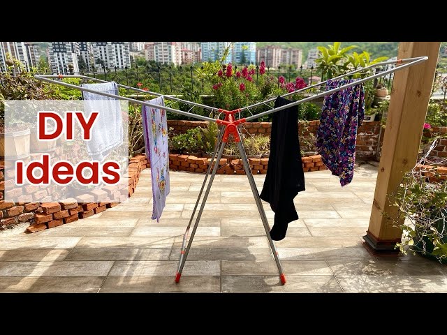 Cool DIY Idea with Non-Working Clothes Drying Rack - Homemade