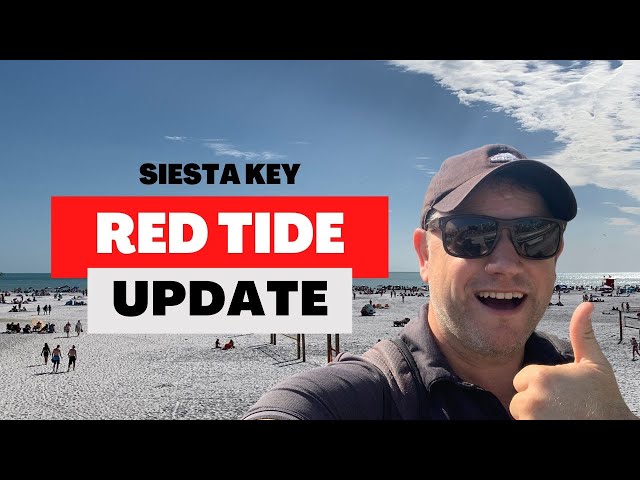 Siesta Key Red Tide Update  - Florida Red Tide For Spring Break?