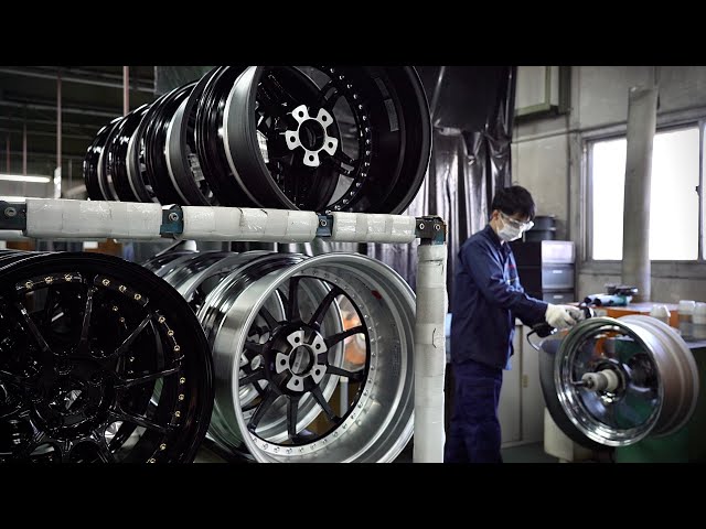 Process of making Wheel Rim. Japan's Wheel Rim factory where you can feel the craftsmanship