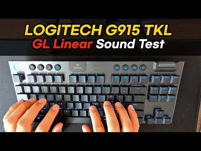 Logitech G915 TKL Sound Test(ASMR) - GL Linear(Red) Switch