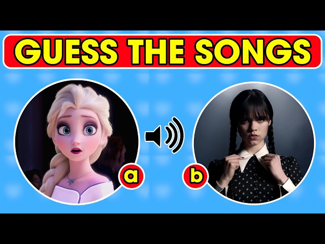 Guess The Disney Songs | Guess the Disney Song & Wednesday|Great Quiz