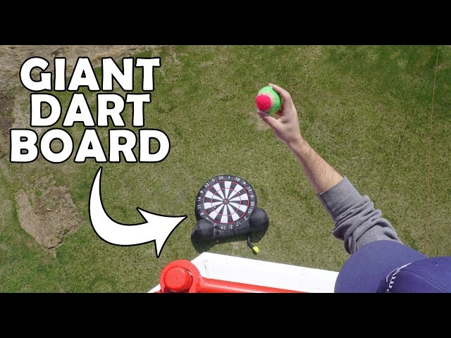 GIANT DART BOARD from a 100 ft Lighthouse