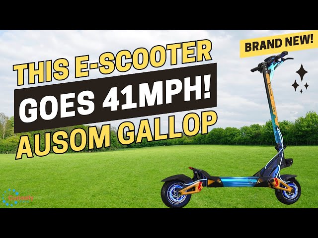 BLAZING FAST 41MPH ELECTRIC SCOOTER - AUSOM GALLOP E-SCOOTER REVIEW