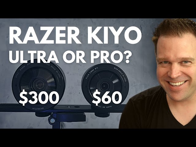 $300 vs. $60 - Razer Kiyo Pro ULTRA vs. Razer Kiyo Pro webcam