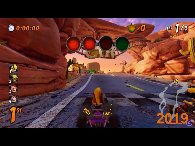 Crash Team Racing Nitro Fueled: Evolution Of Dingo Canyon 1999 - 2019