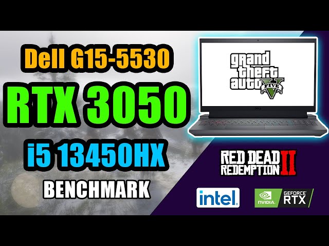 RTX 3050 6GB + i5 13450HX Laptop Gaming Benchmark ( Dell G15-5530 )