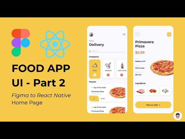 Food App UI Part 2 - Figma to React Native