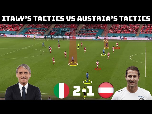 How Italy Eventually Broke Down Austria | Tactical Analysis : Italy 2 - 1 Austria |